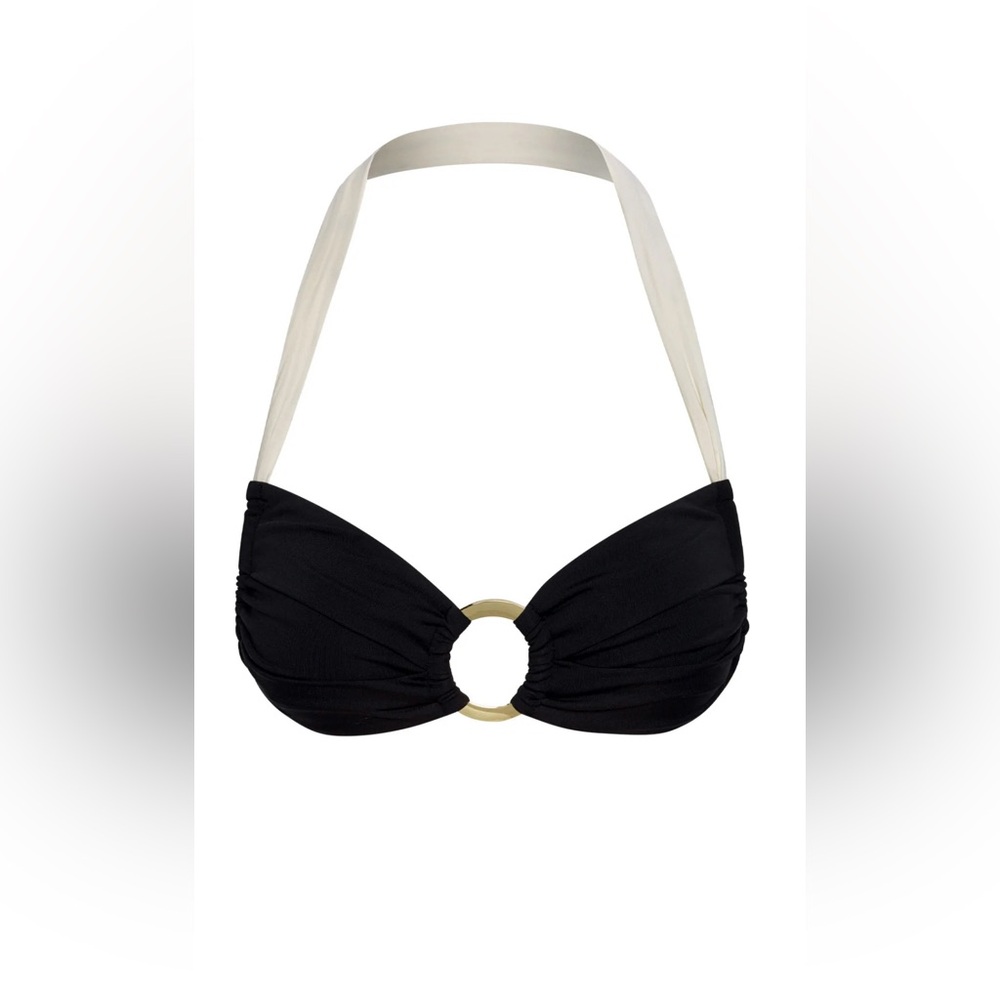Monday Swimwear Bronte Top - Black/Ivory (Size V - Runs Small)